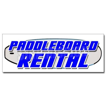 Signmission PADDLE BOARD RENTAL DECAL sticker paddleboard stand up rent sales boats, D-12 Paddle Board Rental D-12 Paddle Board Rental